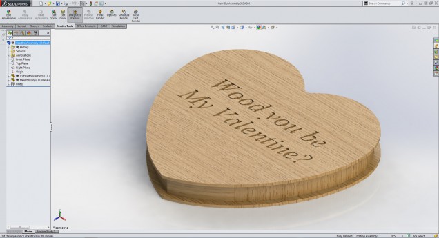 cnc-machined-heart-box-of-chocolates-solidworks-rendering